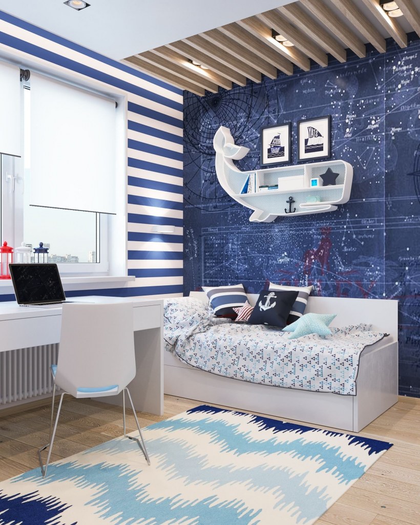 Жидкие обои в интерьере детской