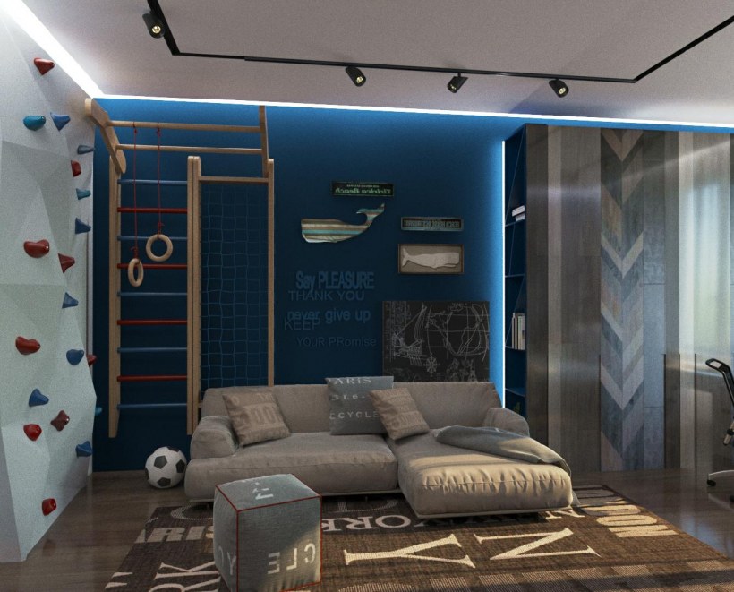 Декоративная штукатурка в интерьере детской