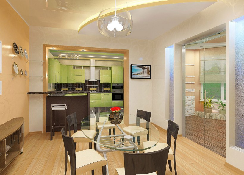 Перепланировка кухни в кухню-гостиную