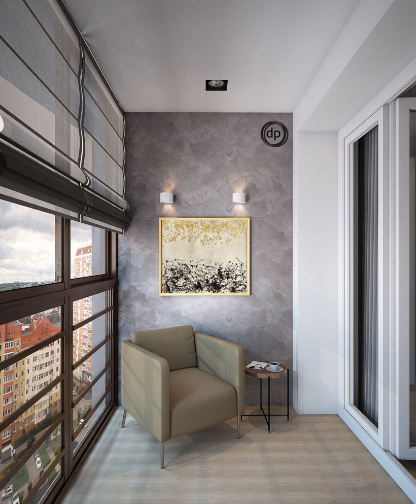 Балкон в стиле Минимализм