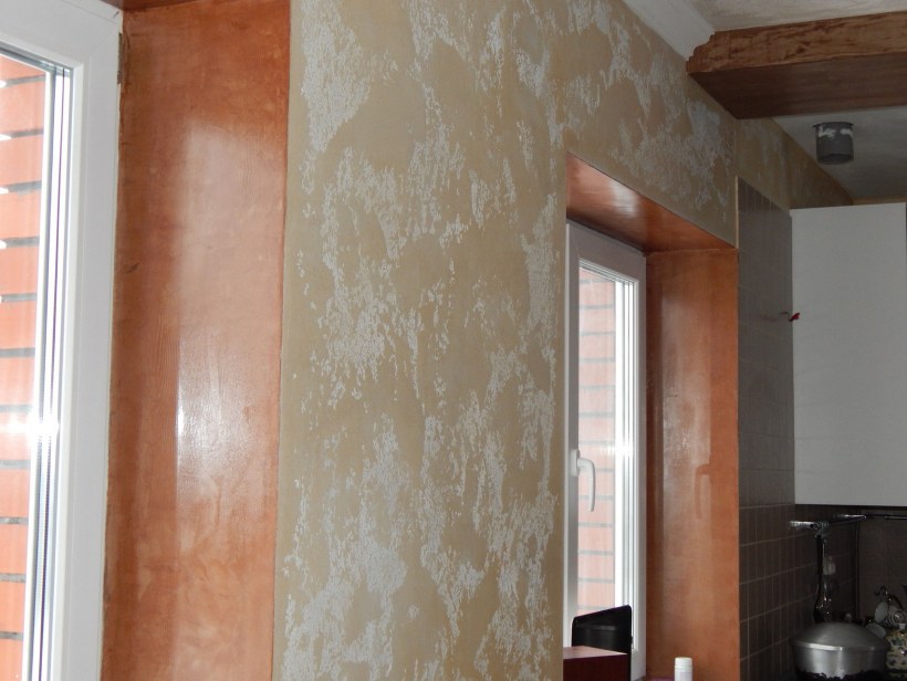 Мозаичная штукатурка в интерьере