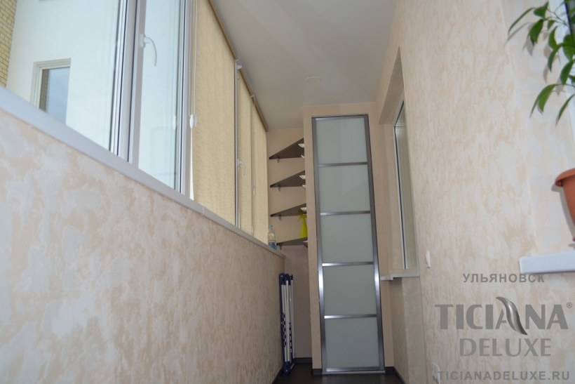 Декоративный камень на лоджии