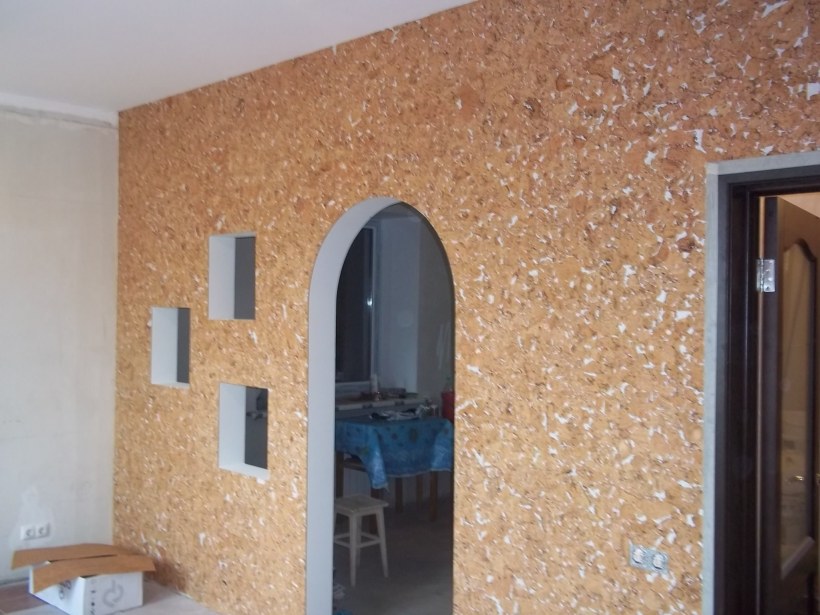 Арка из жидких обоев