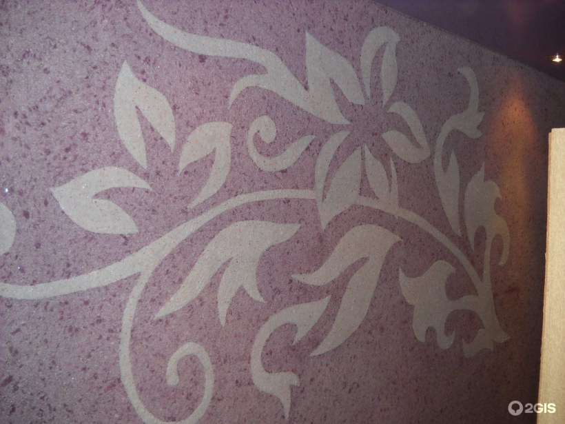 Отделка арки обоями