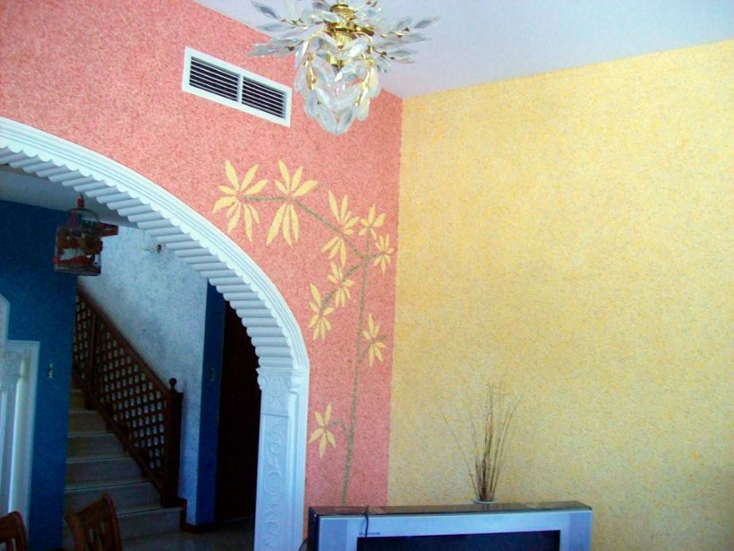 Арка из жидких обоев