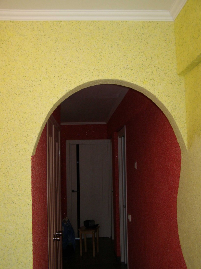 Арка из жидких обоев