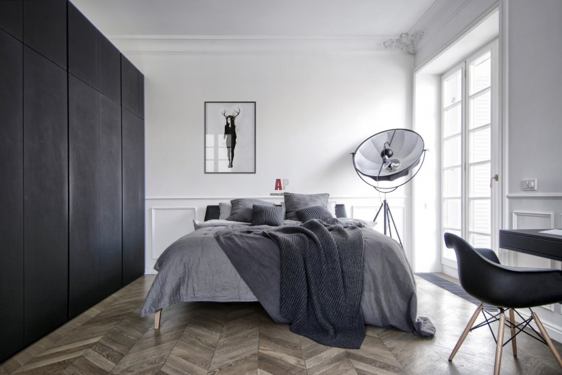 Комната в сером стиле