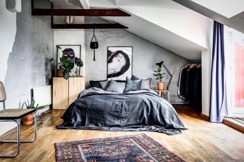 Атмосферный интерьер спальни