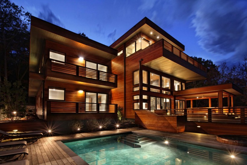 Современный деревянный дом