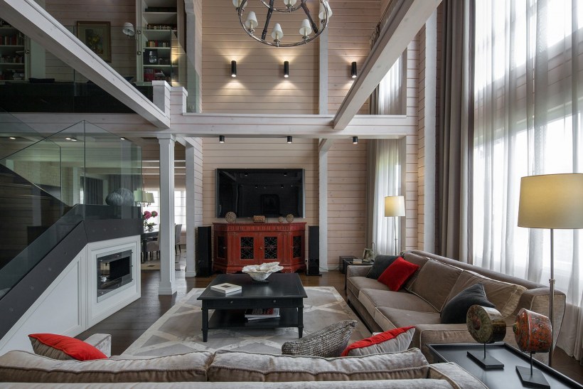 ПАЛЕКС дома из клееного бруса интерьер