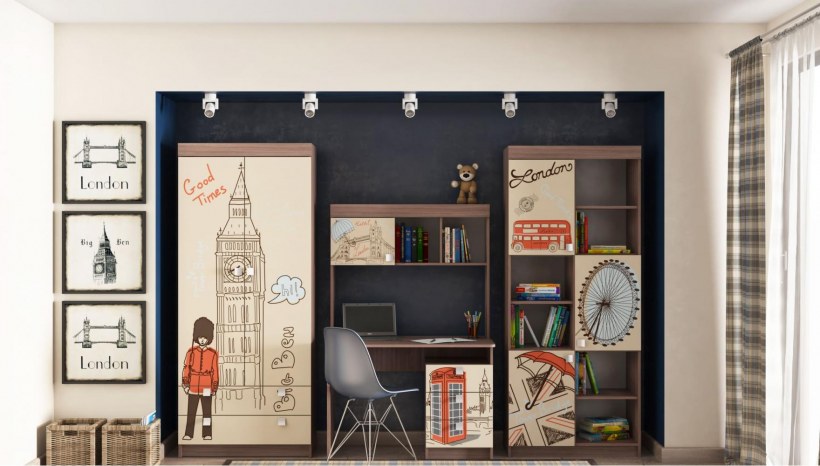 Детская Лондон шкаф