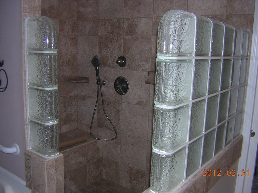 Стеклоблоки для душевой