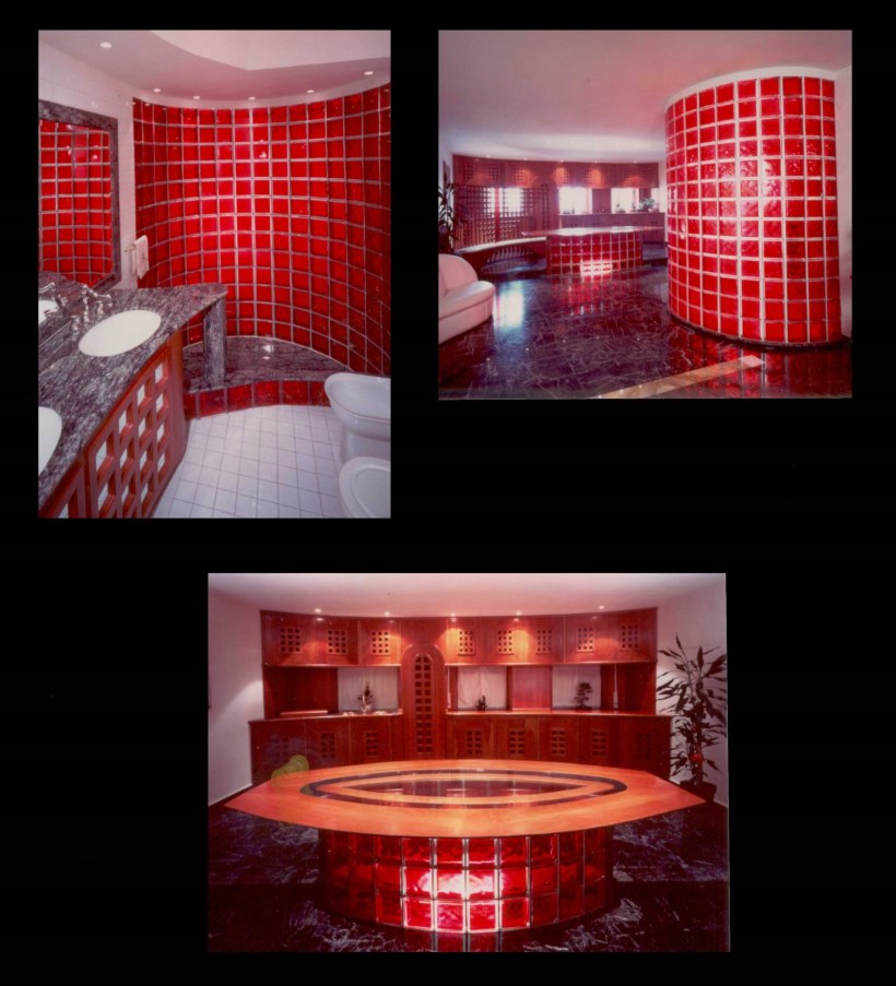 Душевая со стеклянными БЛОКАМИ