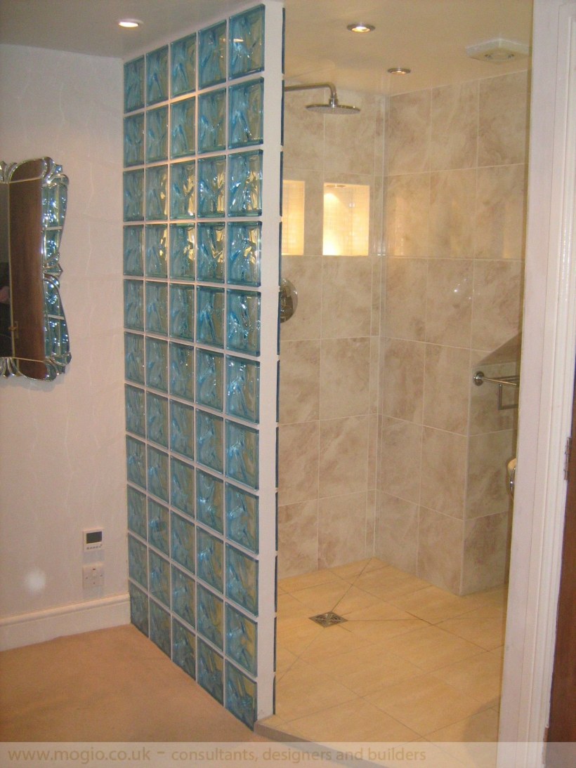 Стеклоблоки душевая перегородка