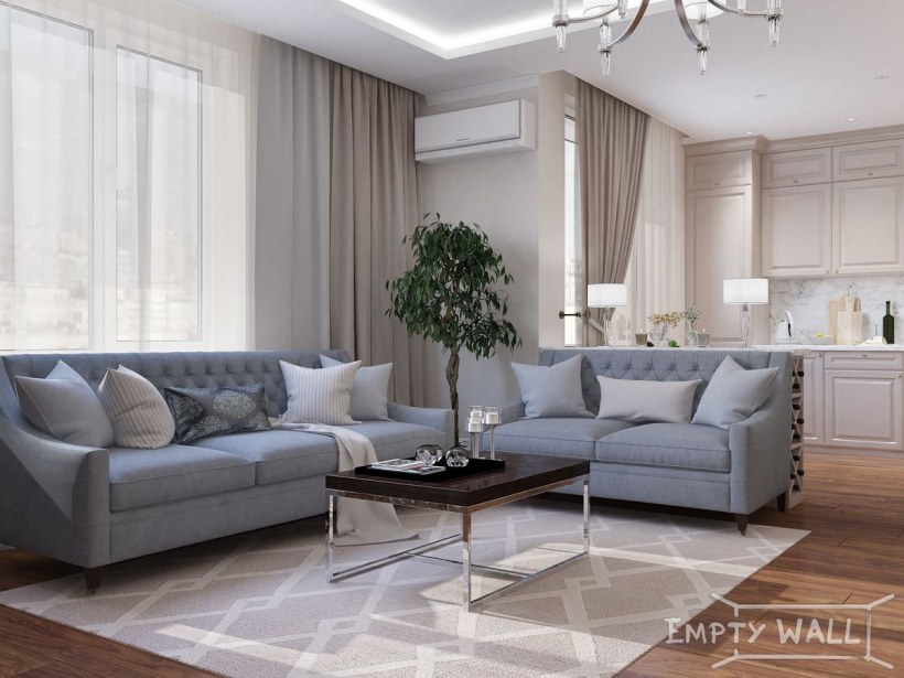 Серый диван 2020 Неоклассика