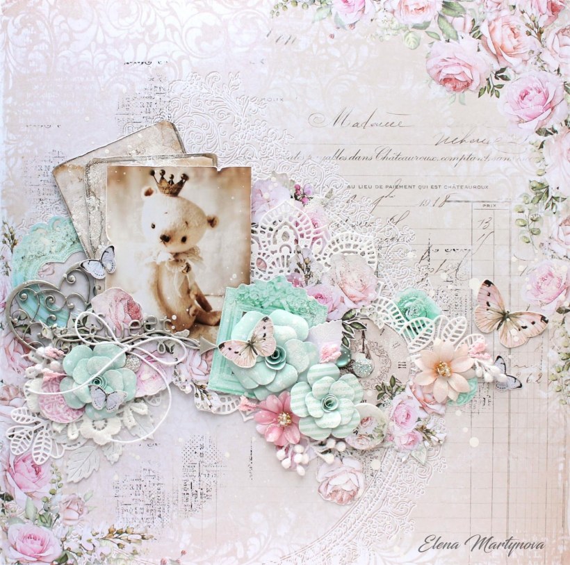 Мишка в винтажном стиле