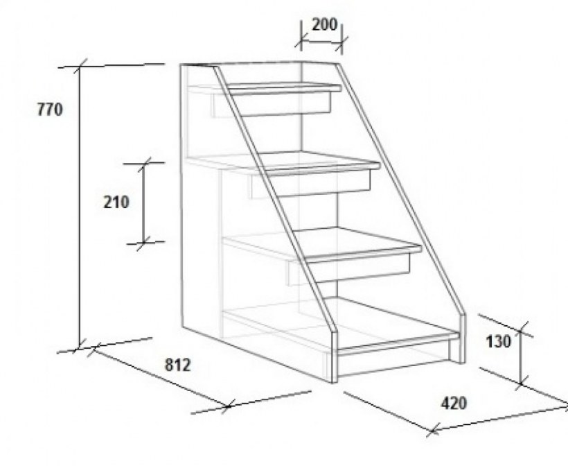 Двухъярусная кровать Легенда 23.4