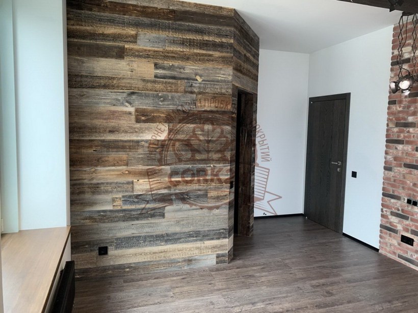 Пробковый пол с фотопечатью Oak Brushed