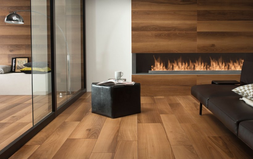 Плитка под дерево в интерьере