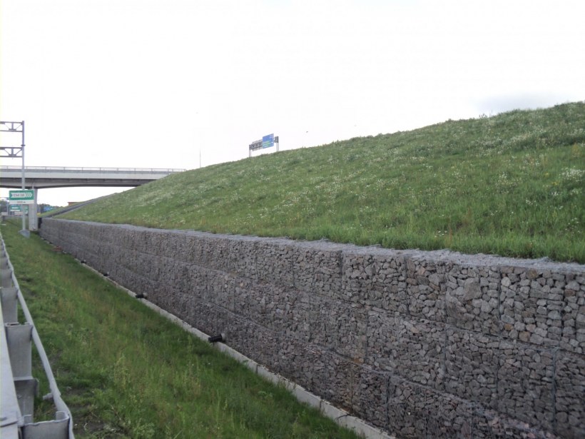 Укрепление склона габионами технология