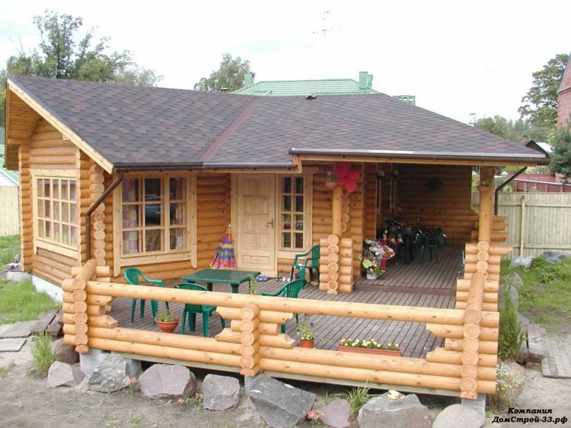 Веранда из бруса