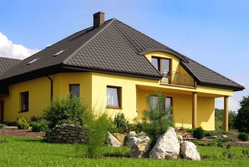 Крыша вальмовая четырехскатная