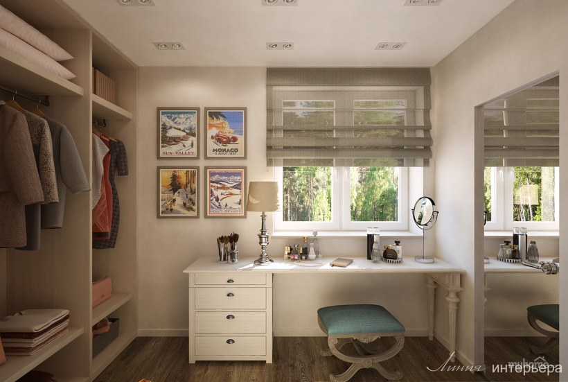 Спальня с кабинетом и гардеробной