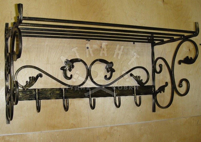 Вешалка настенная кованая