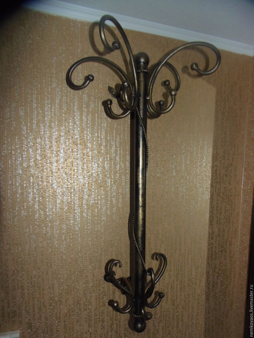 Вешалка ковка настенная