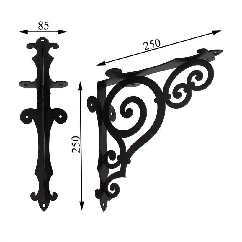 Фигурные кронштейны для полок