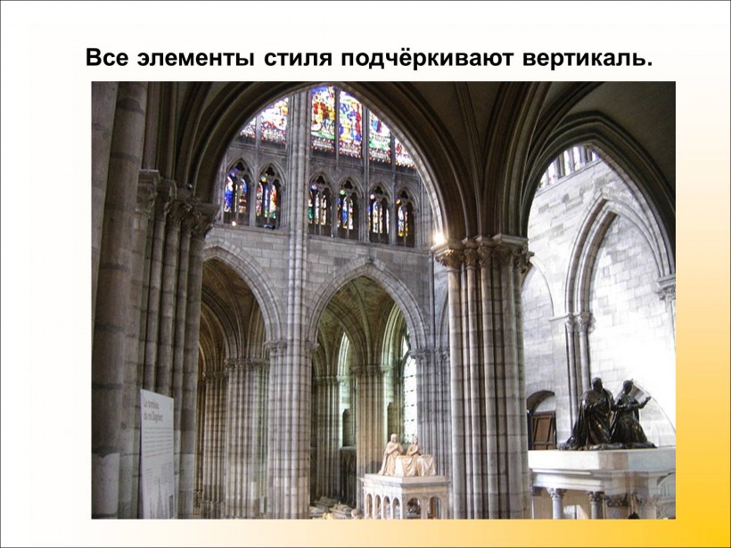 Отличительные черты готической архитектуры в интерьере