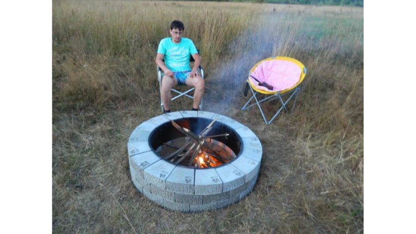 Кострище g&m серый