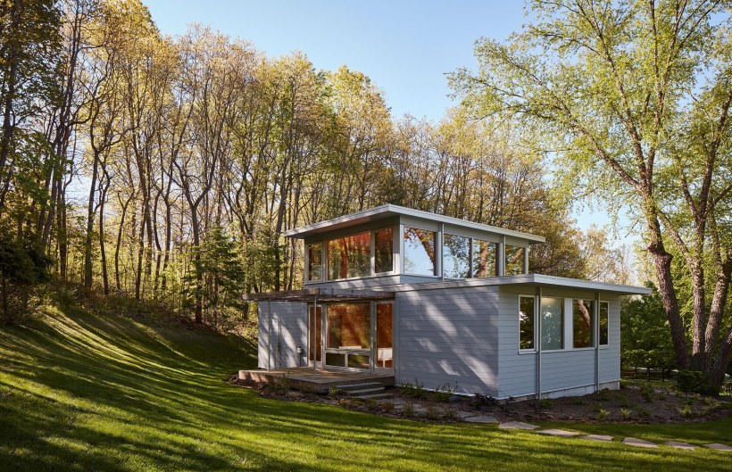 Дачный домик c тплоской крышей