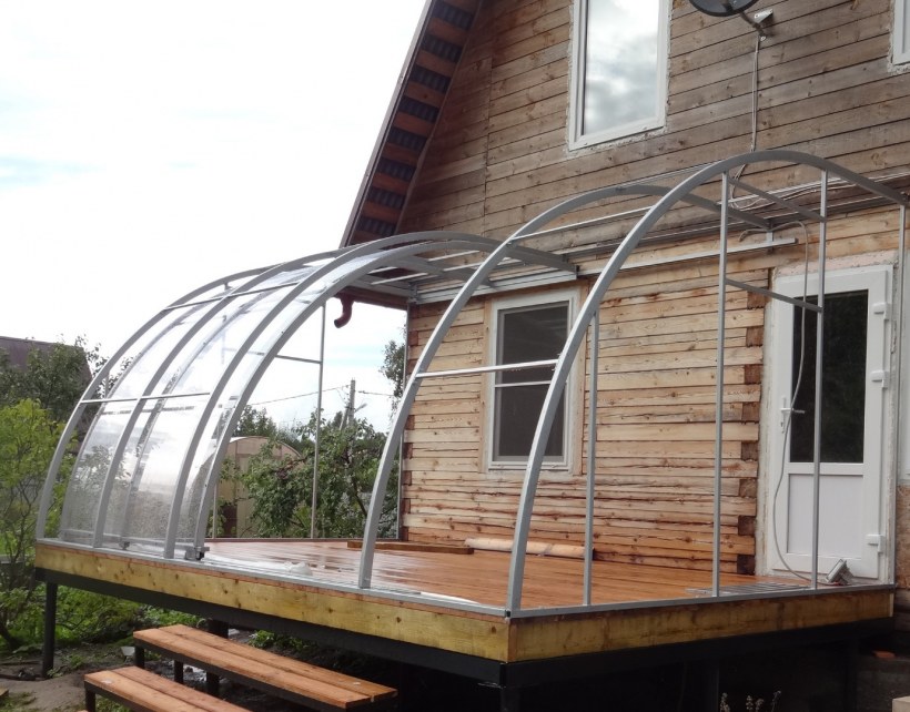 Терраса из поликарбоната