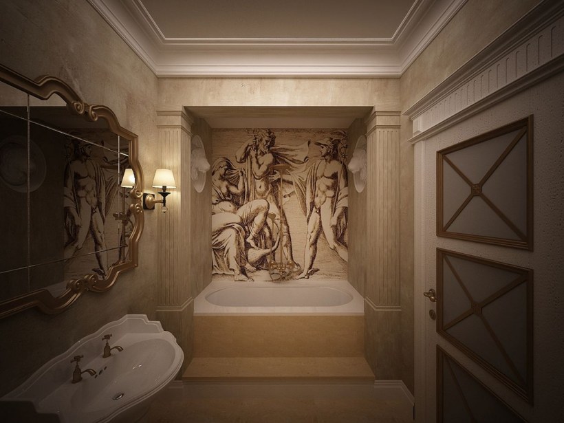 Ванная комната в стиле древней Греции