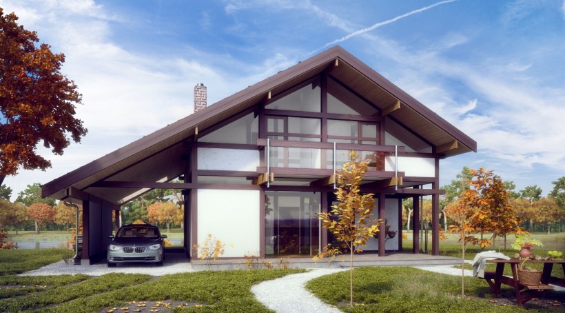 Двухэтажный фахверк