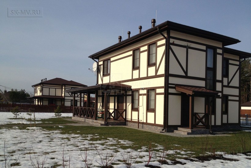 Эксплуатируемая крыша фахверк