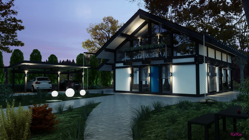 Усадьба в стиле фахверк