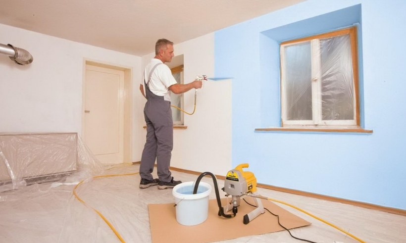 Окраска стен и потолков