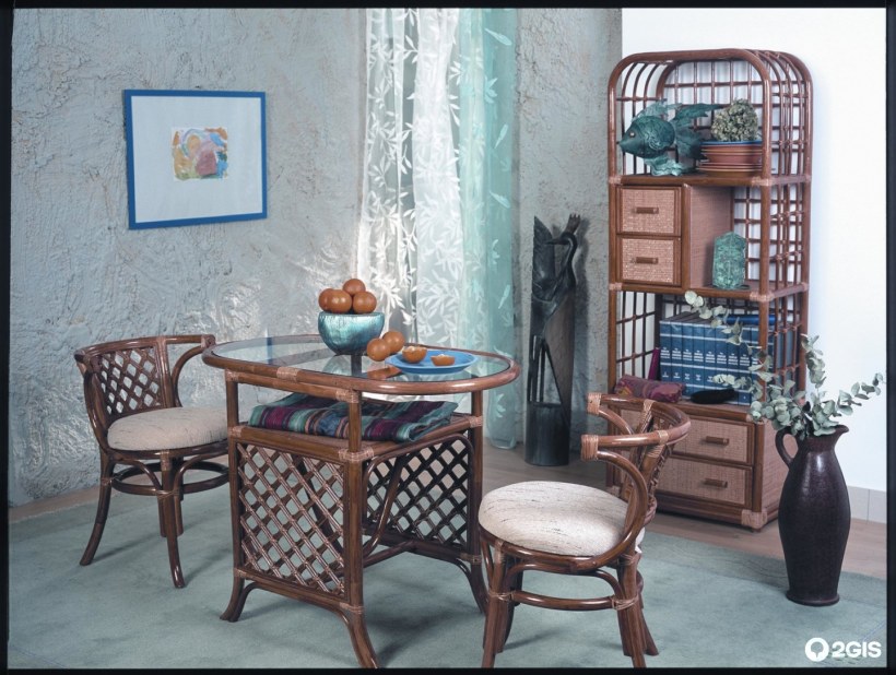 Ротанговая мебель в интерьере