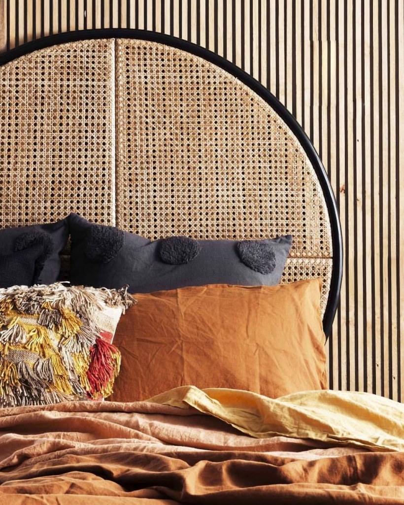 Кровать ротанговое изголовье Siena Bad