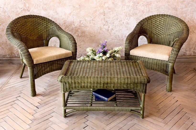 Мебель ротанговая олива