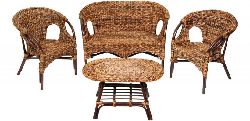 Комплект для отдыха "Mandalino" 05/21 ( диван + 2 кресла + стол овальный )