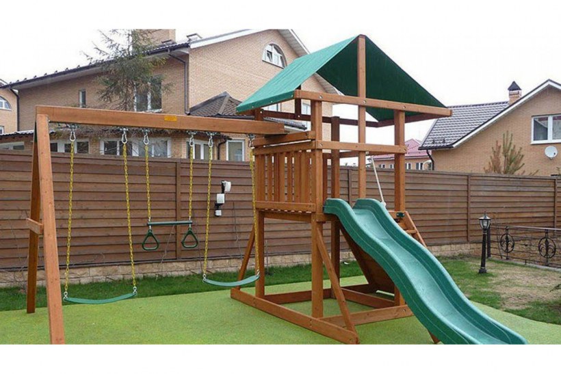 Детская площадка для дачи из дерева