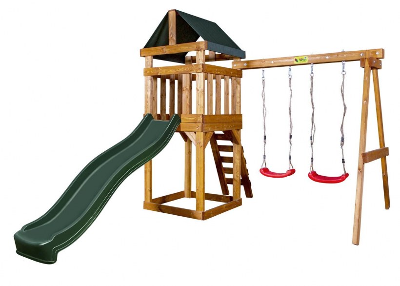 Детская игровая площадка BABYGARDEN Play 2 с лестницей и горкой 2.2 м