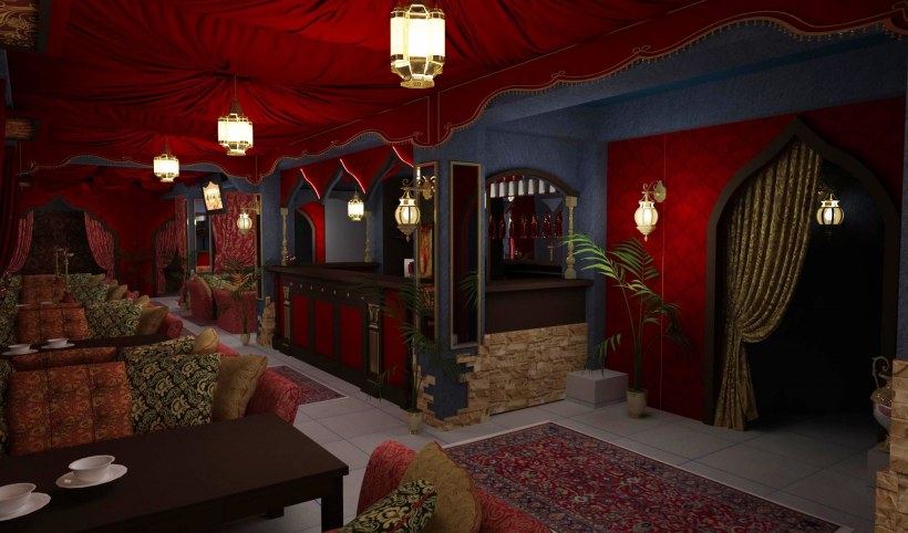 Интерьер в Кавказском стиле зал