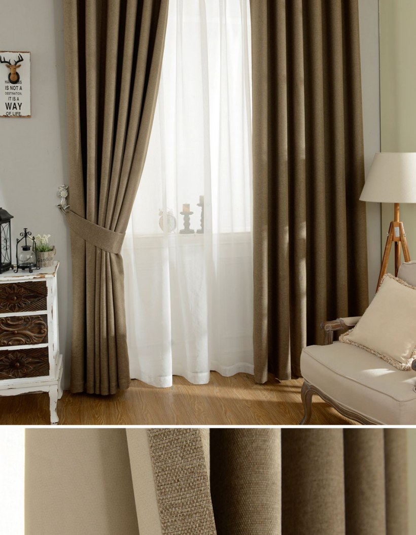 Шторы Blackout льняные