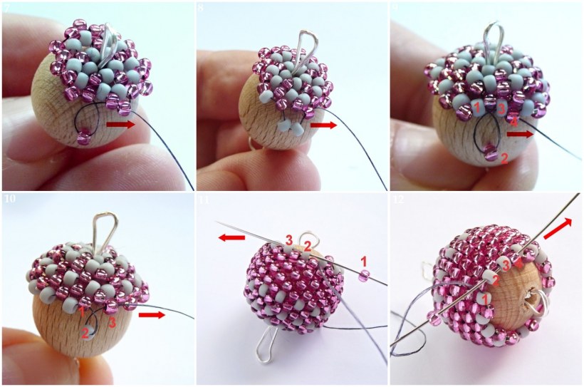 Оплетение Бусины бисером МК
