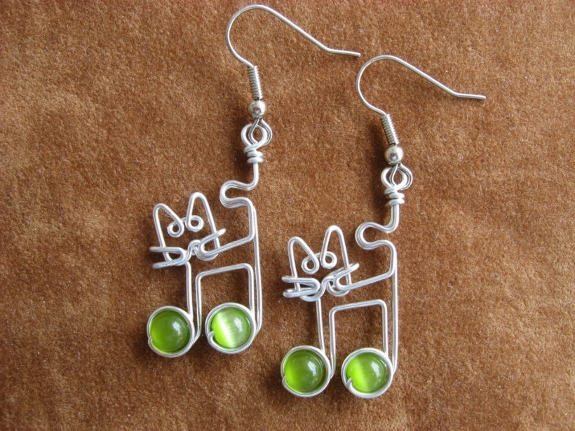 Серьги из проволоки