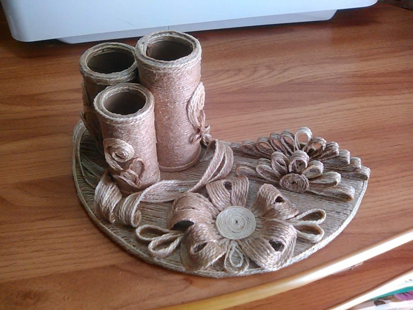 Украшения из джута